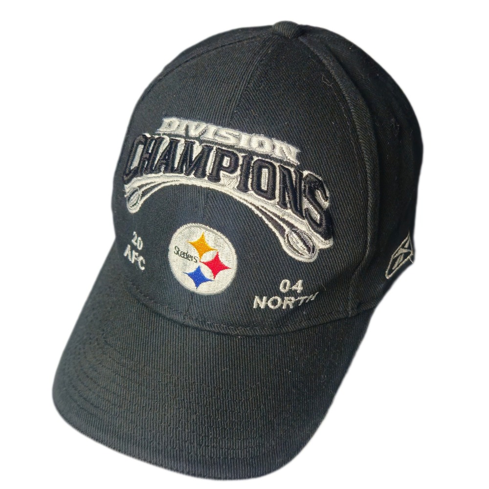 Pittsburgh Steelers 2004 AFC North Division‎ Champions Hat Cap NFLReebok OSFA